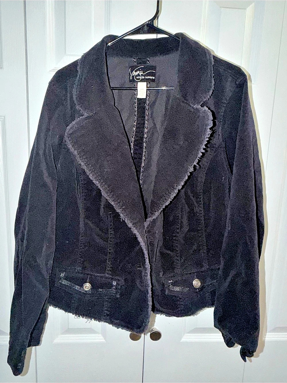 Venezia Supreme from Lane Bryant Black Denim Jacket Size 14/16